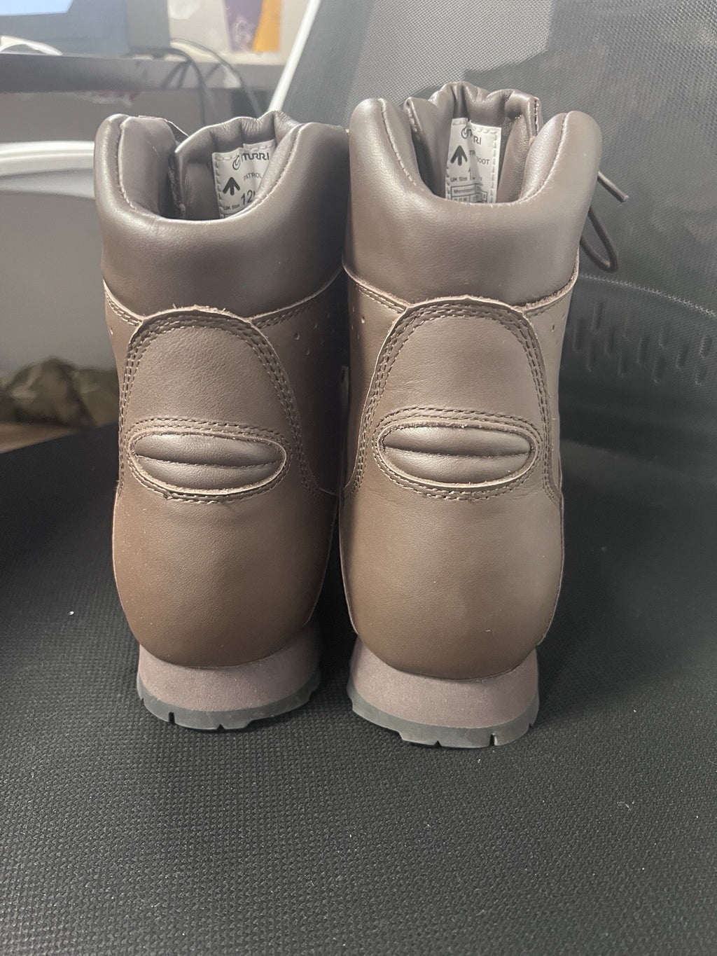 ITURRI British Army Brown Leather Patrol Boots Mens Size 12L