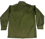 Vintage 1970's Spanish Army Olive Green Field Shirt Jacket