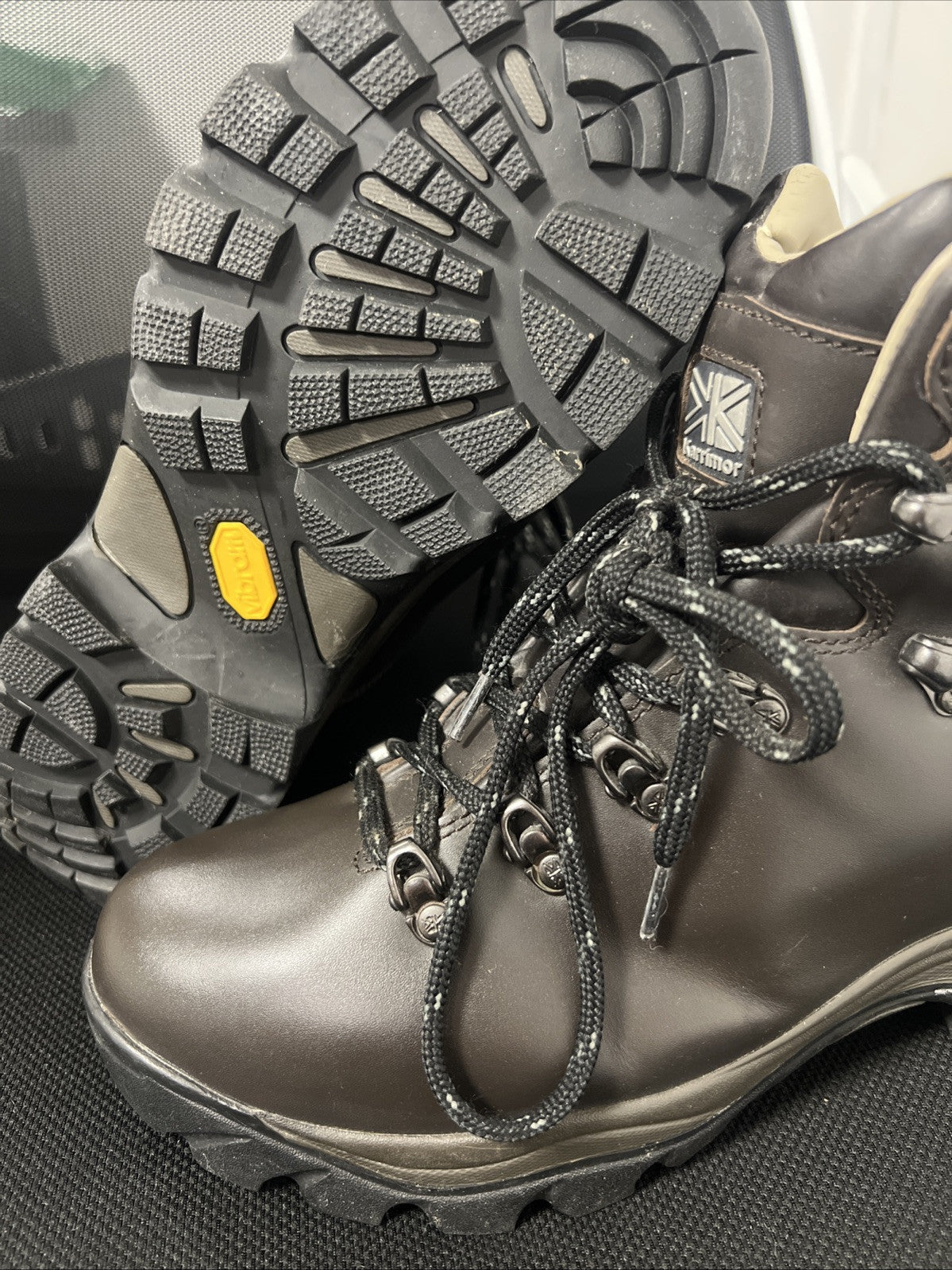 KARRIMOR KSB ORKNEY HIKING WALKING BOOTS  BROWN SIZE 7