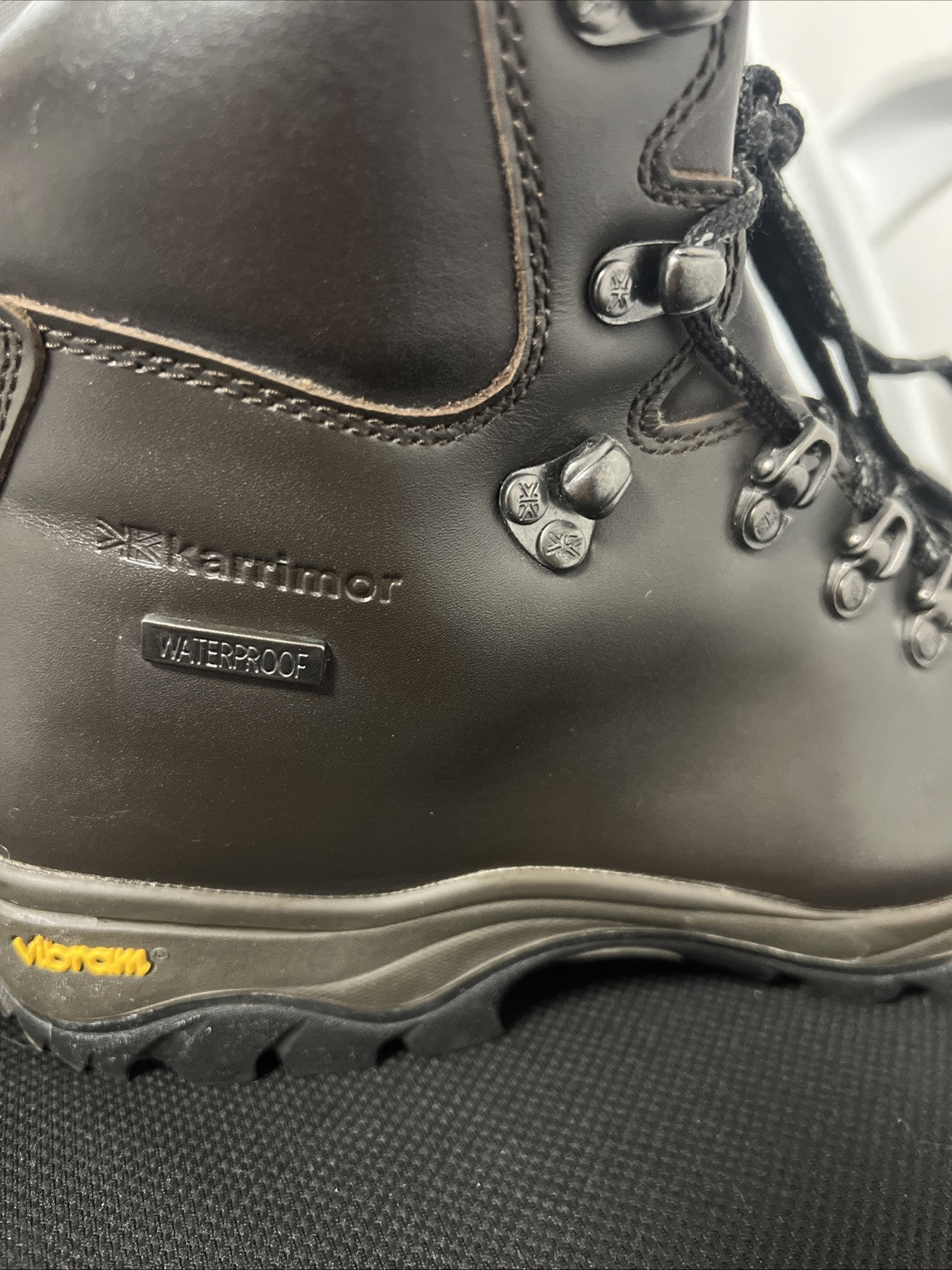 KARRIMOR KSB ORKNEY HIKING WALKING BOOTS  BROWN SIZE 7