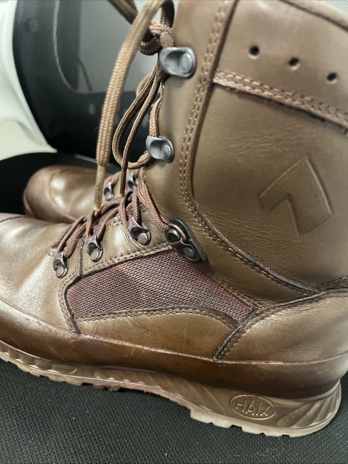 Haix Boots Combat High Liability Male Brown Leather Walking Shoes UK Mens 11M