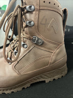 WOMENS HAIX BOOTS - Size: 4 Medium , Brown High Liability Combat , British Army