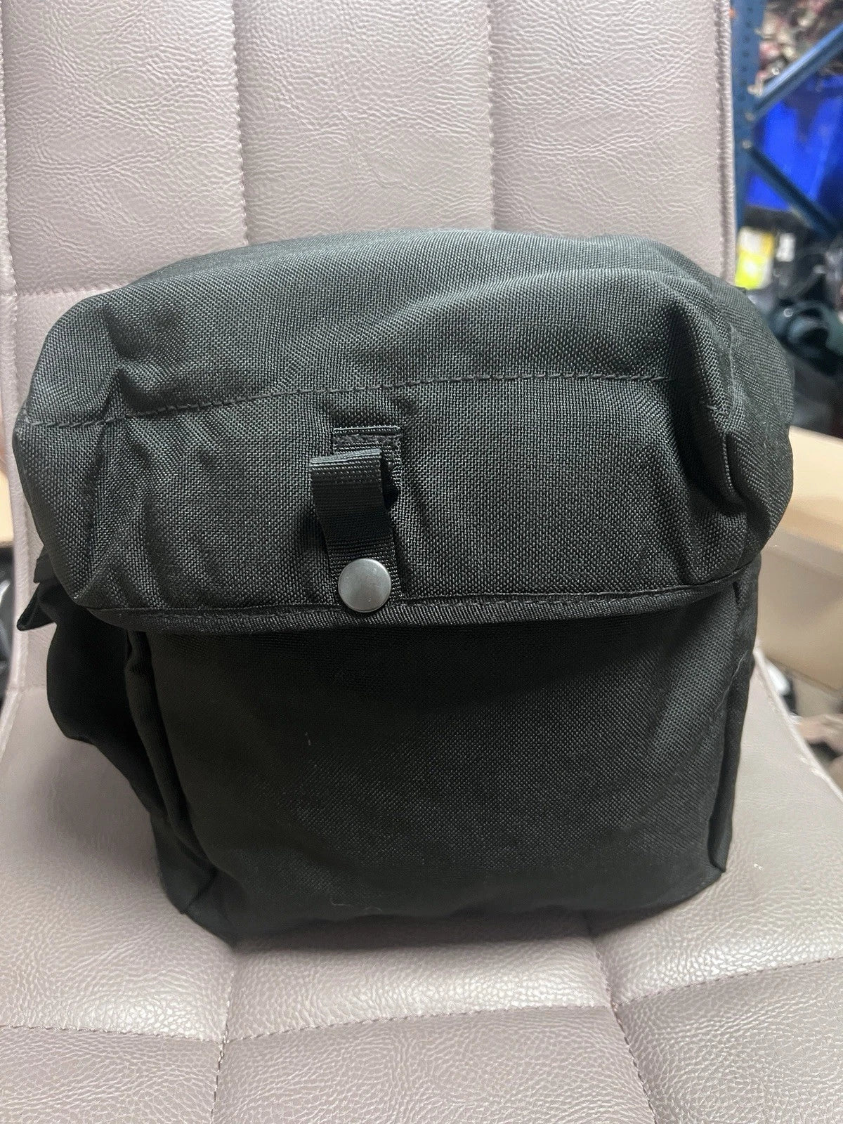 British Army Gas Mask Bag Black Haversack Respirator Pack