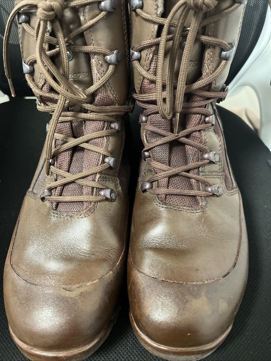 Haix Boots Combat High Liability Male Brown Leather Walking Shoes UK Mens 11M